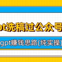 gptϴںԭԼgpt׬Ǯ˼·(ʵ)